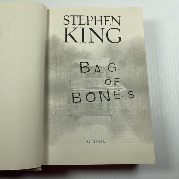Stephen King Bag of Bones Book First Edition HCDJ 1998 Scribner Book 1st Printin - Picture 6 of 12